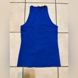 Babaton Cotton Zip Back Sleeveless Top Sz S